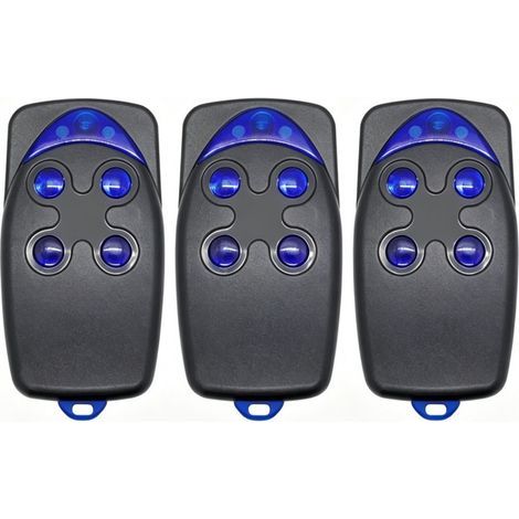 4-Button Garage Door Remote Control 433.92 MHz Rolling Code for FLO2R-S FL04R-S Nice -S for FLO2R-S FLO5R-S Transmitters (Pack of 3) (1/5)