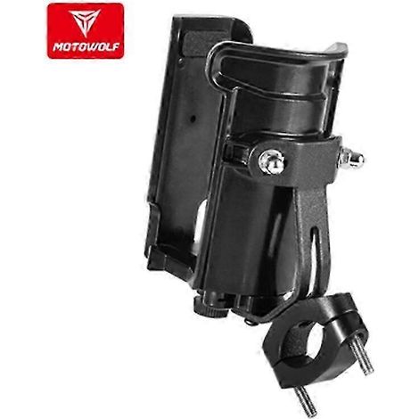 Support universel Motowolf pour moto, vélo électrique, rétroviseur d'extérieur, porte-bouteille, pièces de carrosserie et de cadre de véhicule motorisé (1/5)