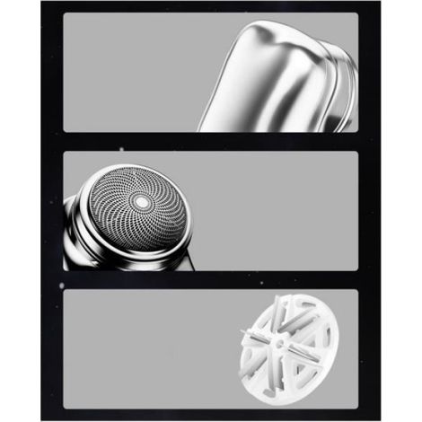 Elektrorasierer – 6600 U/min – IPX7 wasserdicht – Nass- und Trockenrasur – Kompakte Abmessungen (4,5 x 4,7 x 5 cm) – Aluminium – Grün – 1 Stück (1/5)