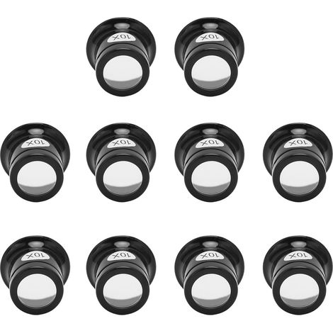 10X Watchmaker's Loupe, Optical Lens, Portable Jeweler's Loupe, 10X Eyepiece, Watch Repair, Jewelry Photography, 10 Pieces (1/5)