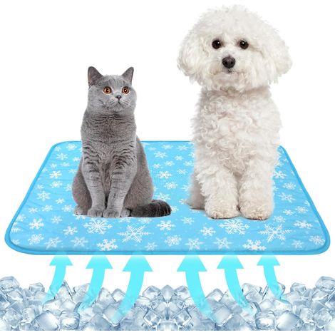 Tapis rafraîchissant pour animaux, tapis rafraîchissant pour chiens et chats - Tapis rafraîchissant pour chats et petits chiens, confortable, respirant et imperméable (1/5)