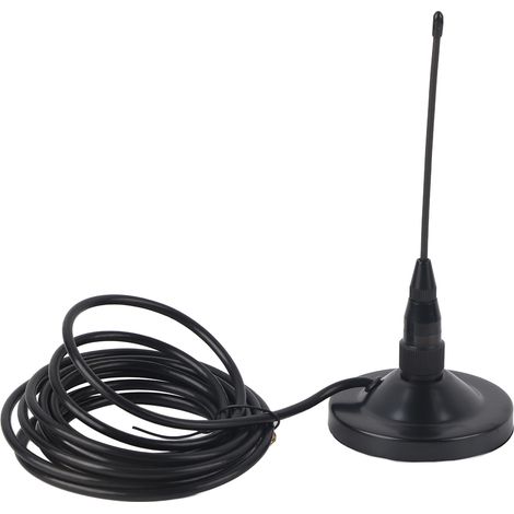 Antenne radio omnidirectionnelle à base magnétique IP67 étanche, haut gain, adaptateur SMA mâle pour drone et alarme de sécurité (1/5)