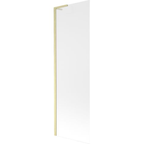 Mexen Next L Badewannenabtrennung 1-flügelig 60 x 150 cm, satiniert, gebürstetes Gold - 895-060-000-03-30-55 (1/5)