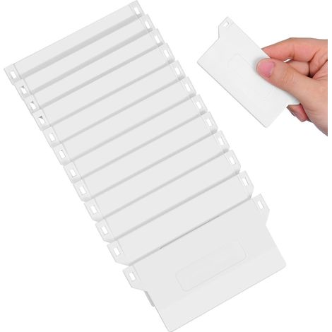 12pcs Plaques Inférieures en Plastique pour Stores Verticaux 89 Mm, Accessoires de Remplacement pour Maintenir Les Lamelles Droites, pour Salle à Manger et Buanderie (1/5)