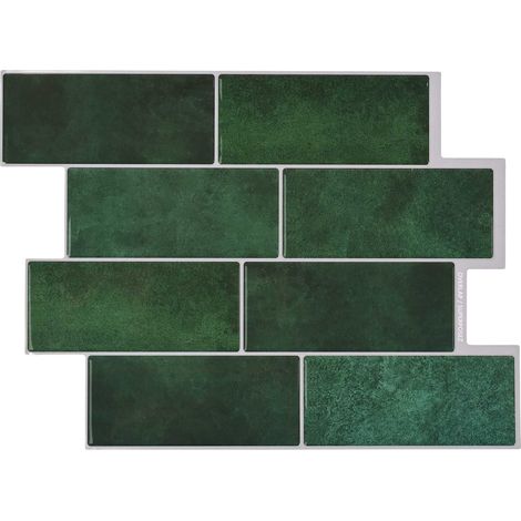 Decorative Stickers 10 pcs Dark Green 29 x 21 cm vidaXL