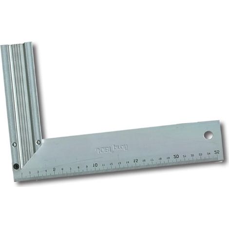 JOBIprofi Escuadra de Acero Inoxidable 300mm, resistente, medición precisa, diseño ergonómico, ideal para carpintería y construcción