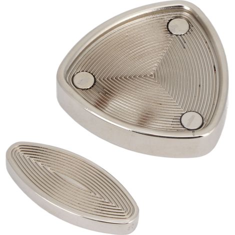 Pousseur rotatif triangulaire pour adultes, jouet sensoriel anti-stress en métal pour bureau (1/5)