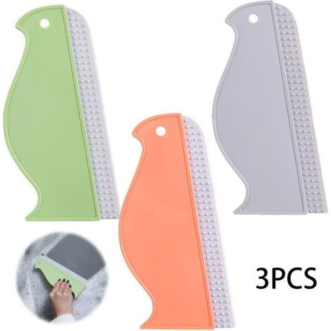 Raclette à Vitre,Grattoir à Verre en Silicone,Essuie-Glace de Miroir de Voiture,Raclette de Douche Double Face,pour Verre(Pingouin)