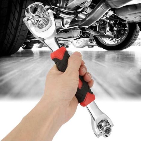 Set di chiavi a bussola, set multiutensile 8 in 1 con cricchetto a 360 gradi e chiave dinamometrica (1/3)