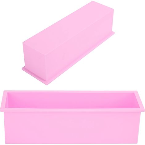 Moule à savon rectangulaire en silicone 1200 ml, outil pour fabriquer des toasts et autres petits pains. (1/5)