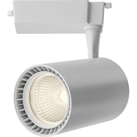 Spot rail monophasé blanc LED 15W 3000K Maytoni VUORO (1/5)