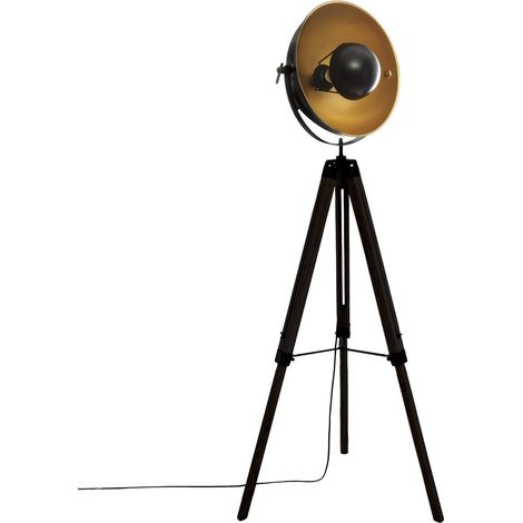 Lampada da terra a treppiede lahti in metallo nero h156cm - Atmosphera créateur d'intérieur