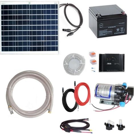Kit solaire pompe de surface Shurflo 2088 Deluxe Light avec batterie
