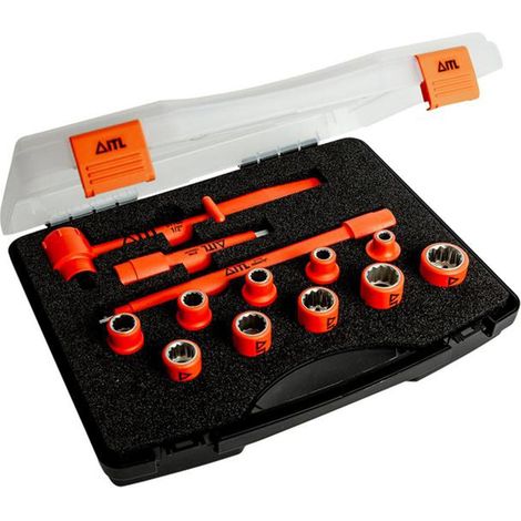 ITL Insulated 1/2In Drive Socket Set, 13 Piece
