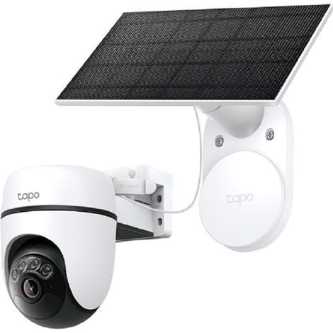 TP-LINK Tapo TC90 KIT Telecamera da Esterno Wifi a Pannello Solare 2K Senza Filo a Batteria IP65 Pan/Tilt (1/4)