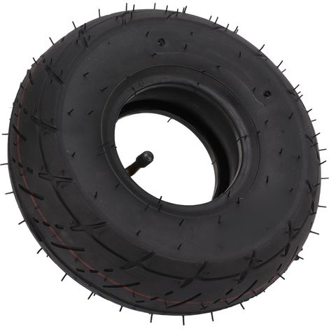 Chambre à air 10 pouces 3.00-4 pneu renforcé caoutchouc épais, roue et chambre de rechange pour scooters électriques et chariots (1/5)