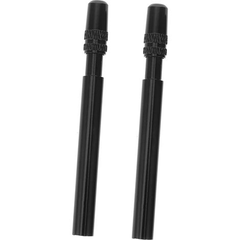 Bicycle Tire Valve Extender 1 Pair Black Alloy (1/5)