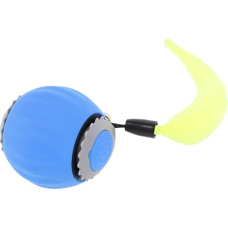 Balle interactive à rouler pour chat, balle automatique intelligente pour animaux de compagnie, jouet électrique pour chat d'intérieur, bleue (1/5)