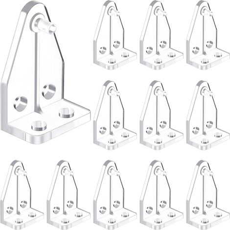Paquete de 12 soportes de fijación de plástico transparente para persianas horizontales de 2,5 cm. (1/5)
