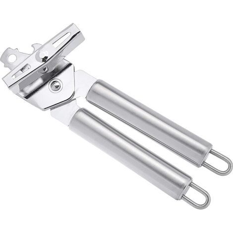 Apriscatole manuale 3 in 1 resistente, in acciaio inox, con gancio per una facile asciugatura, 21,59 x 5,08 x 4,45 cm (1/4)