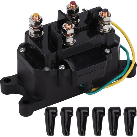 Windenschalter, Winden-Schütz-Magnetrelais DC12V 250A wetterfest für ATV, UTV, 4x4, Fahrzeuganhänger (1/5)