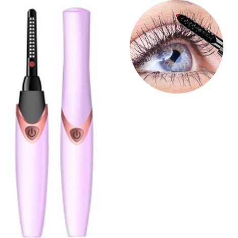 Curler A Cils Électrique - Chauffage Rapide 8 S - Température Réglable 55 °C / 75 °C - USB Rechargeable - ABS - Noir ou Rose - 1 Pièce (1/5)
