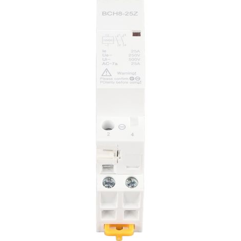 Contacteur silencieux pour tension continue, adapté aux systèmes de contrôle intelligents pour la maison connectée et l'hôtellerie, 25 A BCH8-25 2NO