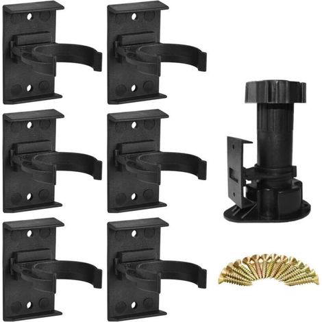 20 PCS Clip de Fixation Pied Meuble 28 mm à 32 mm Clip de Plinthe Cuisine Clip pour Plinthe a Visser Clip de Planche de Coup de Pied Clip de Fixation pour Plinthe Cuisine avec 40 Vis