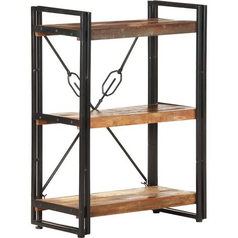 Maison Exclusive - Libreria a 3 Ripiani 60x30x80 cm in Massello di Recupero (1/5)