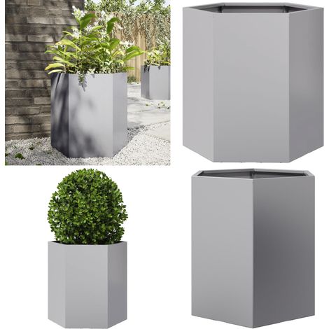 vidaXL Pflanzkübel Sechseckig 46x40x45 Verzinkter Stahl (1/5)