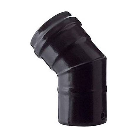 COUDE PELLET 45° NOIR MAT SAVE