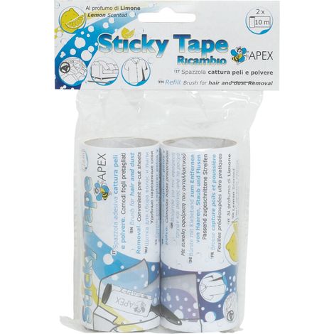 NASTRO DI RICAMBIO PER SPAZZOLA STICKY TAPE 2 PZ mt. 10