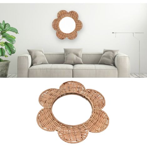 Miroir mural digne d'Instagram, miroir de maquillage créatif en fer forgé de style chinois pour salon/chambre d'hôtes/décoration murale pour chambre d'enfant. (1/5)