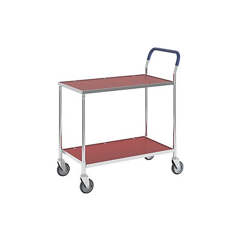 Kongamek Carrello di servizio KOMFORT ripiani rossi lungh x (1/3)