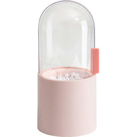 Boîte de rangement pour pinceaux de maquillage, porte-stylo anti-poussière, organisateur de bureau rose (1/5)