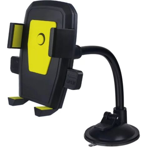 Support de téléphone de voiture avec porte-gobelet, fixation universelle à ventouse pour pare-brise et accessoires de voiture (1/5)