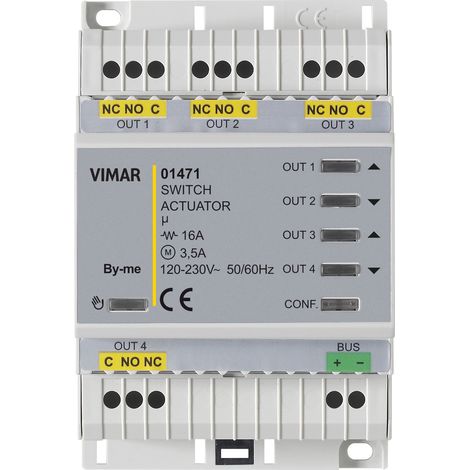 VIMAR - 01471 Attuatore domotico multifunz. 4out rele