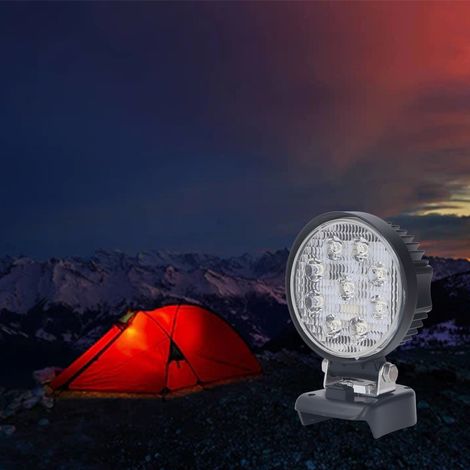 BL1850 18V Akkubetriebene 27W 2400LM Tragbare LED-Arbeitsleuchte, geeignet für Camping, Autoreparaturen und Notfallsituationen. (1/5)