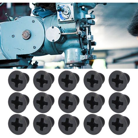 50 Vis à tête fraisée cruciforme DIN 965 galvanisées noires - Kit assortiment M3x4 (50 pièces) (1/5)