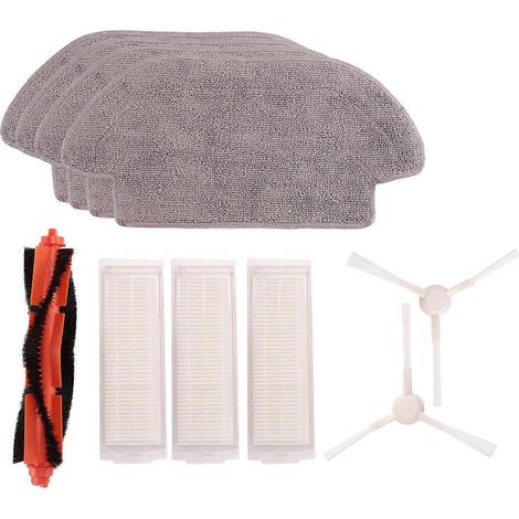 Pour aspirateur robot laveur Xiaomi Mi : brosse principale latérale + filtre HEPA + chiffon de nettoyage