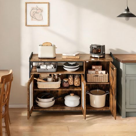 Buffet en engineered bois métal 110 x 33 x 75 cm (1/5)