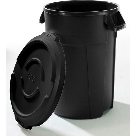 rothopro, Conteneur multi-fonctions Titan avec couvercle, noir