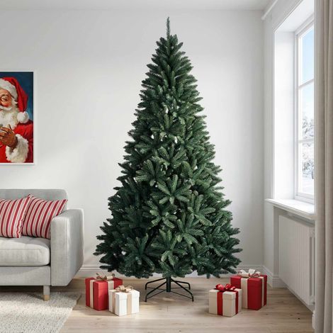 vidaXL Árbol de Navidad artificial con ramas articuladas 210 cm PVC (1/5)
