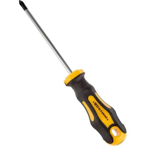 Tournevis Cruciforme PH1 - Lame 80 mm - Précision et Confort d Utilisation, Acier, Zones Difficiles - D-Work (1/5)