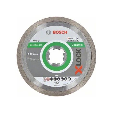 Disco de corte Bosch X-LOCK Standard gris 125 mm