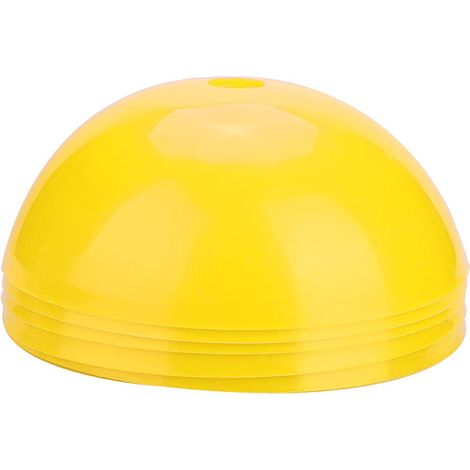 Lot de 5 cônes d'entraînement de football, barrières en plastique, accessoires de marquage jaunes (1/5)
