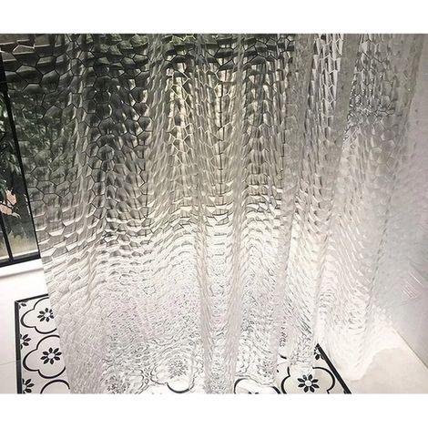 Cortina de ducha de 150x180 cm, resistente al moho, fabricada en material EVA para mayor privacidad en el baño (1/5)