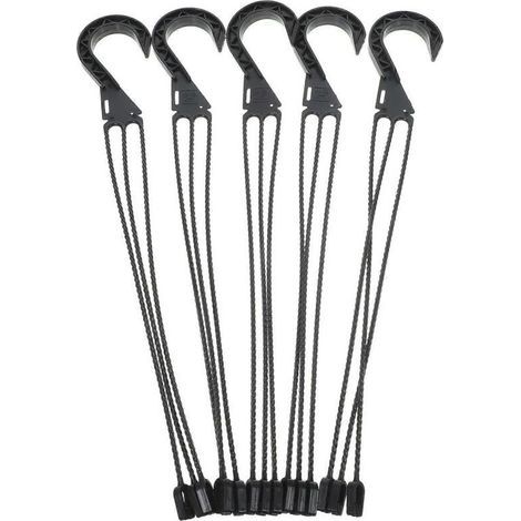 Lot de 5 crochets pour suspensions de pots de fleurs. supports pour plantes et jardin. (1/3)