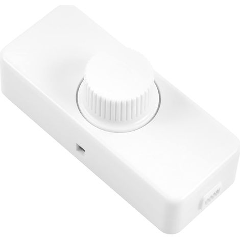 1 regulador de intensidad LED, regulador giratorio silencioso de 3-100 W, 220-240 V, para lámparas LED y halógenas, para interiores. (1/5)