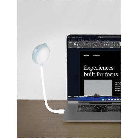 Veilleuse USB intelligente à commande vocale 25-26 cm pour enfants, salle de bain et escaliers - Bleue (1/4)